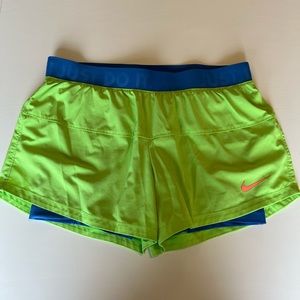 Green Nike Athletic Shorts